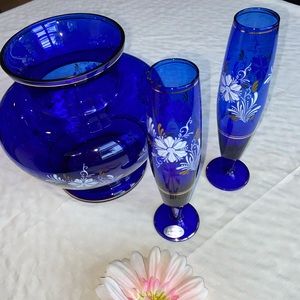 Handmade Crystal Glass Vases from Brazil